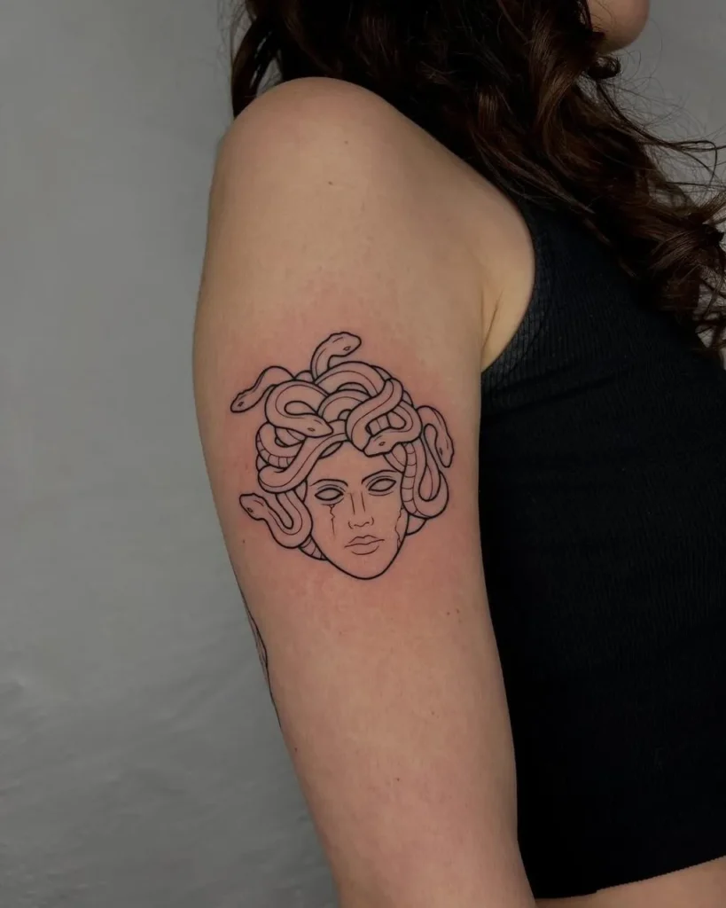 Small Medusa Tattoo